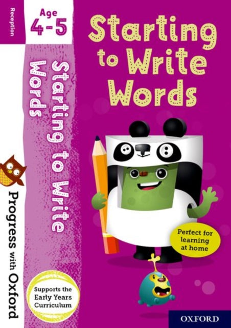 Book cover of: Progress with Oxford: Starting to Write Words. By: Eileen Jones