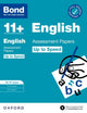 Book cover of: Bond 11+ English Up to Speed Assessment Papers with Answer Support 10-11 years: Ready for the 2025 exam (for GL Assessment & other 11 plus exams). By: Sarah Lindsay