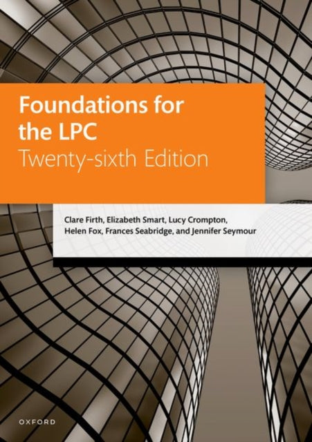 Book cover of: Foundations for the LPC. By: Clare Firth