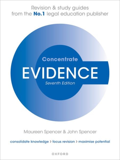 Book cover of: Evidence Concentrate. By: Maureen Spencer
