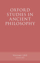 Book cover of: Oxford Studies in Ancient Philosophy, Volume 62. By: Victor Caston