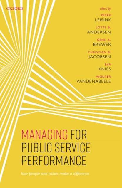 Book cover of: Managing for Public Service Performance. By: Peter Leisink