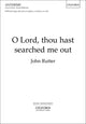 Book cover of: O Lord, thou hast searched me out