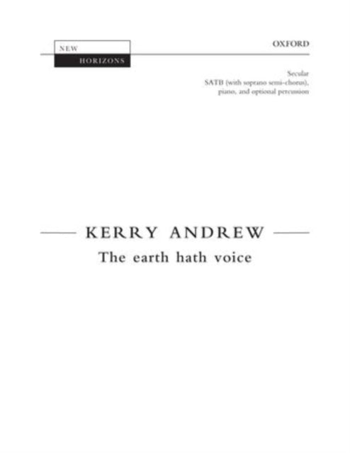 Book cover of: earth hath voice