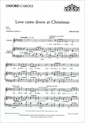 Love came down at Christmas