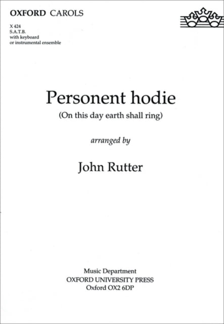 Book cover of: Personent hodie