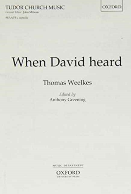 Book cover of: When David heard