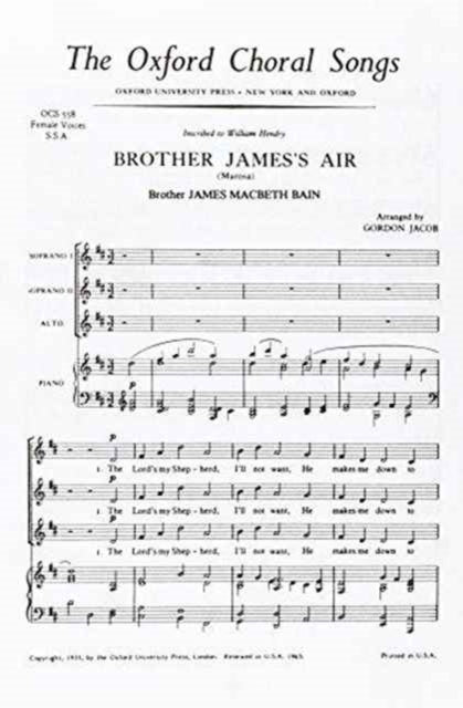 Book cover of: Brother James's Air