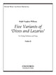 Book cover of: Five Variants on 'Dives and Lazarus'. By: Ralph Vaughan Williams