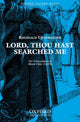Book cover of: Lord, thou hast searched me