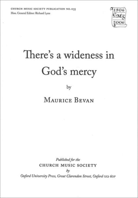 Book cover of: There's wideness in God's mercy
