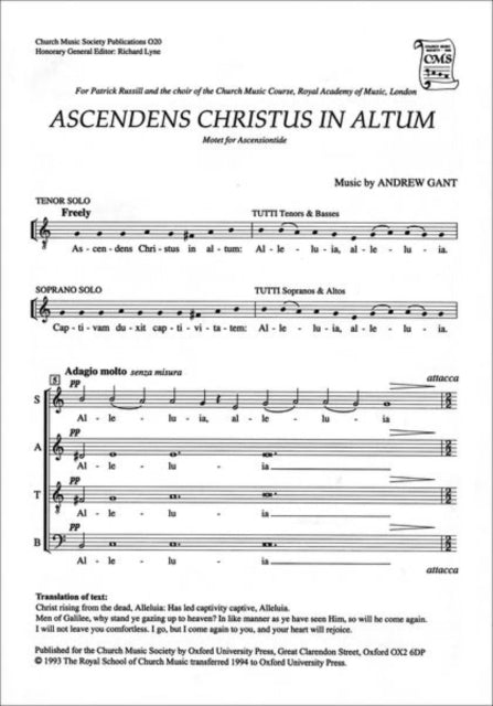 Book cover of: Ascendens Christus in altum