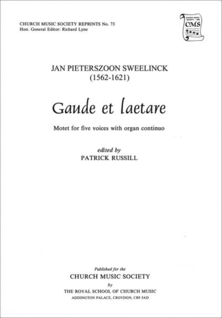 Book cover of: Gaude et laetare