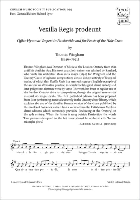 Book cover of: Vexilla Regis prodeunt