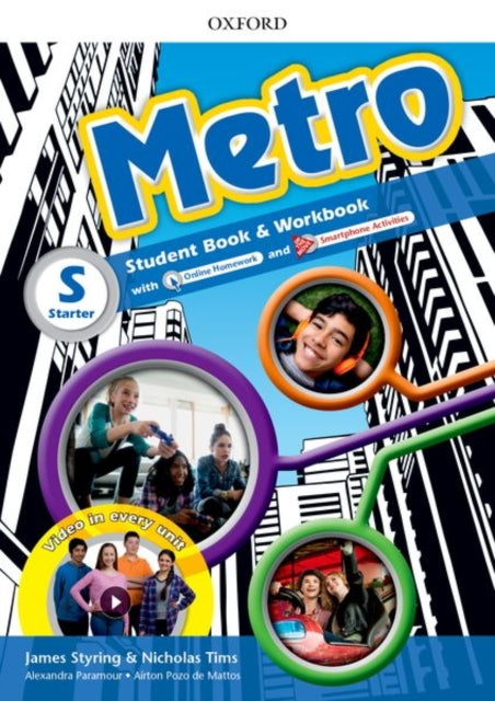 Book cover of: Metro: Starter: Student Book and Workbook Pack. By: Nicholas Tims