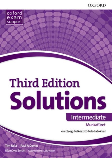 Book cover of: Solutions 3e Intermediate Workbook (Hungary)