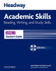 Book cover of: Headway Academic Skills: 3: Reading, Writing, and Study Skills Teacher's Guide with Tests CD-ROM. By: Liz Soars