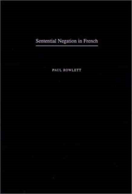 Sentential Negation in French