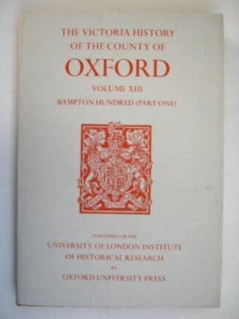 Book cover of: A History of the County of Oxford. By: Alan Crossley