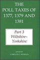 Book cover of: Poll Taxes of 1377, 1379, and 1381. By: Carolyn C. Fenwick