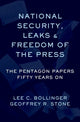 Book cover of: National Security, Leaks and Freedom of the Press. By: Geoffrey R. Stone