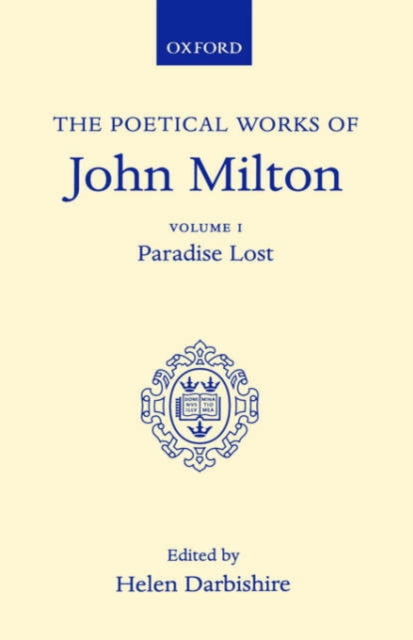 Book cover of: Poetical Works: Volume 1. Paradise Lost. By: John Milton