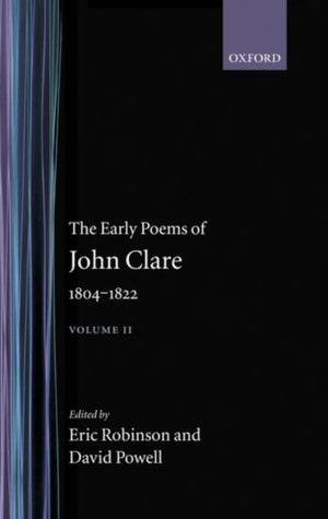 Early Poems of John Clare 1804-1822