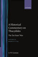 Book cover of: Historical Commentary on Thucydides: Volume 3. Books IV-V(24). By: Gomme, A. W.