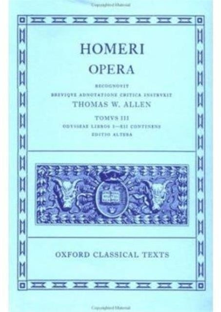 Book cover of: Homer Vol. III. Odyssey (Books I-XII). By: Όμηρος