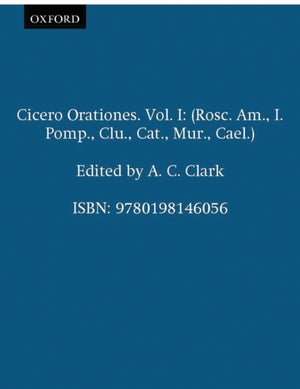 Cicero Orationes. Vol. I