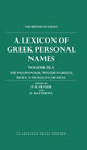 Book cover of: Lexicon of Greek Personal Names: Volume III.A: The Peloponnese, Western Greece, Sicily, and Magna Graecia
