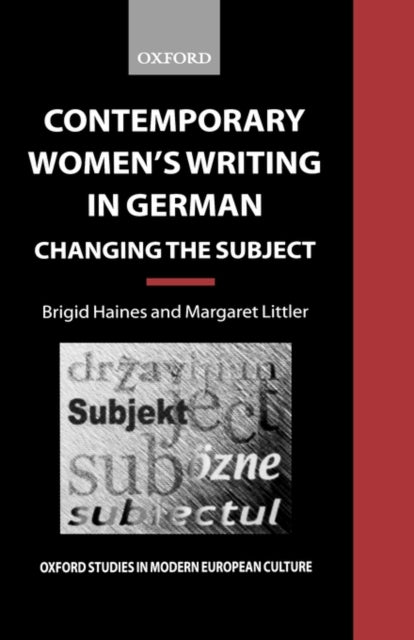 Book cover of: Contemporary Women's Writing in German