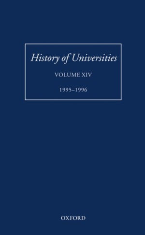 History of Universities: Volume XIV: 1995-1996