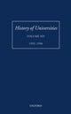 Book cover of: History of Universities: Volume XIV: 1995-1996. By: Peter Denley