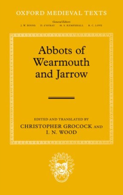 Book cover of: Abbots of Wearmouth and Jarrow. By: Christopher Grocock