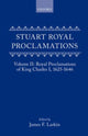 Book cover of: Stuart Royal Proclamations: Volume II: Royal Proclamations of King Charles I, 1625-1646. By: James Larkin