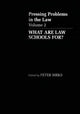 Book cover of: What are Law Schools For?. By: Peter Birks