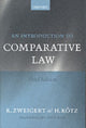 Book cover of: Introduction to Comparative Law