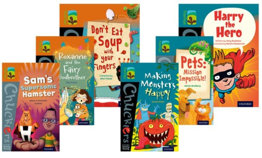 Book cover of: Oxford Reading Tree TreeTops Chucklers: Oxford Level 8-9: Pack of 36. By: Jeremy Strong