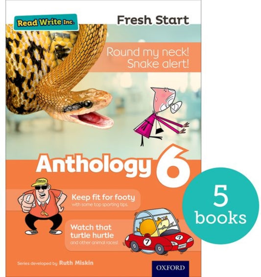Book cover of: Read Write Inc. Fresh Start: Anthology 6 - Pack of 5. By: Ruth Miskin