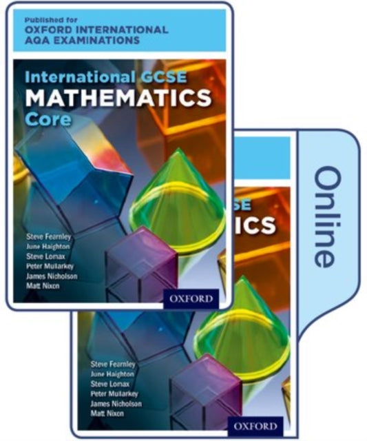 Book cover of: OxfordAQA International GCSE Mathematics Core (9260). By: June Haighton