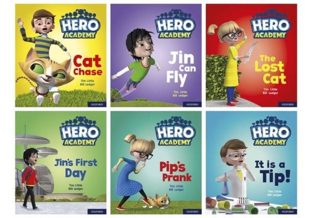 Book cover of: Hero Academy: Oxford Level 1/1+, Lilac/Pink Book Band: Mixed pack. By: Bill Ledger