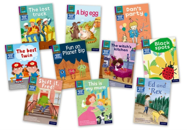 Book cover of: Read Write Inc. Phonics Book Bag Books: Purple Set 2 Book Bag Books (Mixed Pack of 10).