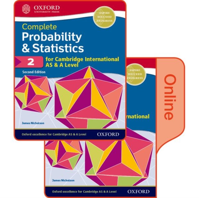 Book cover of: Probability & Statistics 2 for Cambridge International AS & A Level. By: James Nicholson
