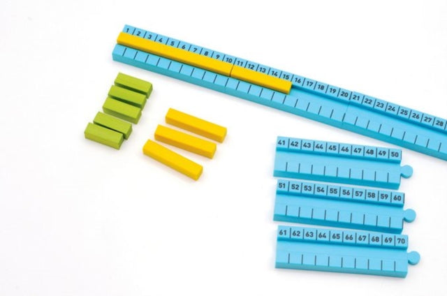 Book cover of: Numicon: 1-100cm Number Rod Track. By: Tony Wing