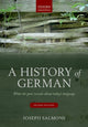 Book cover of: History of German. By: Joseph Salmons