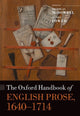 Book cover of: Oxford Handbook of English Prose, 1640-1714. By: Nicholas McDowell