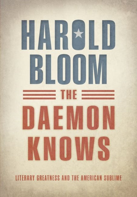 Book cover of: Daemon Knows. By: Harold Bloom