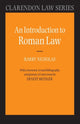 Book cover of: Introduction to Roman Law. By: Barry Nicholas