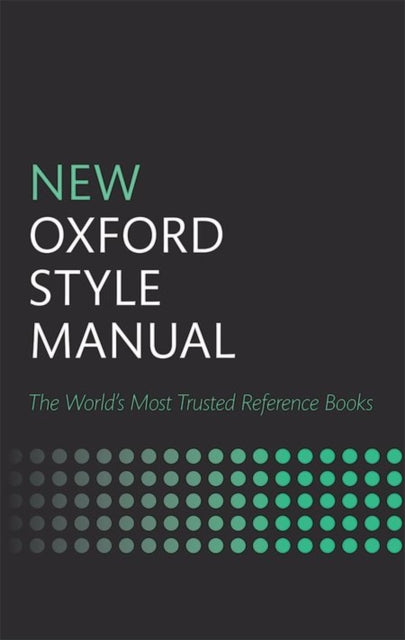 Book cover of: New Oxford Style Manual. By: Oxford University Press